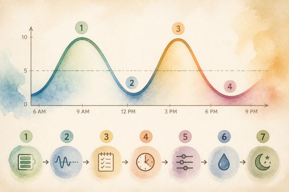 Managing Productivity with Energy Fluctuations: 7 Steps