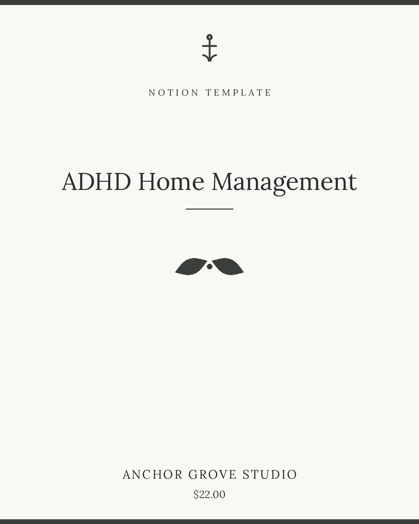 ADHD Home Management (Notion Template)