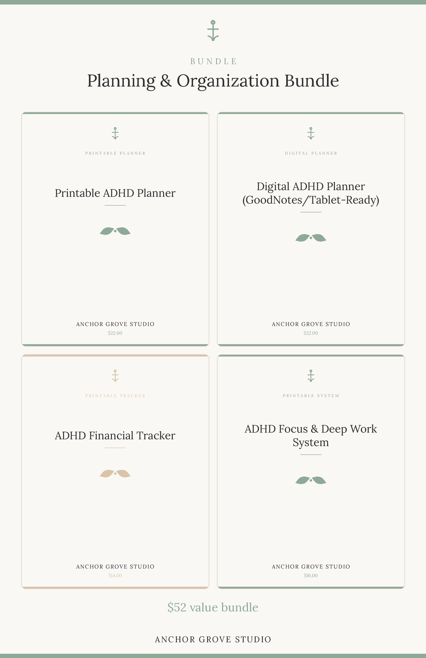 Planning & Organization Bundle