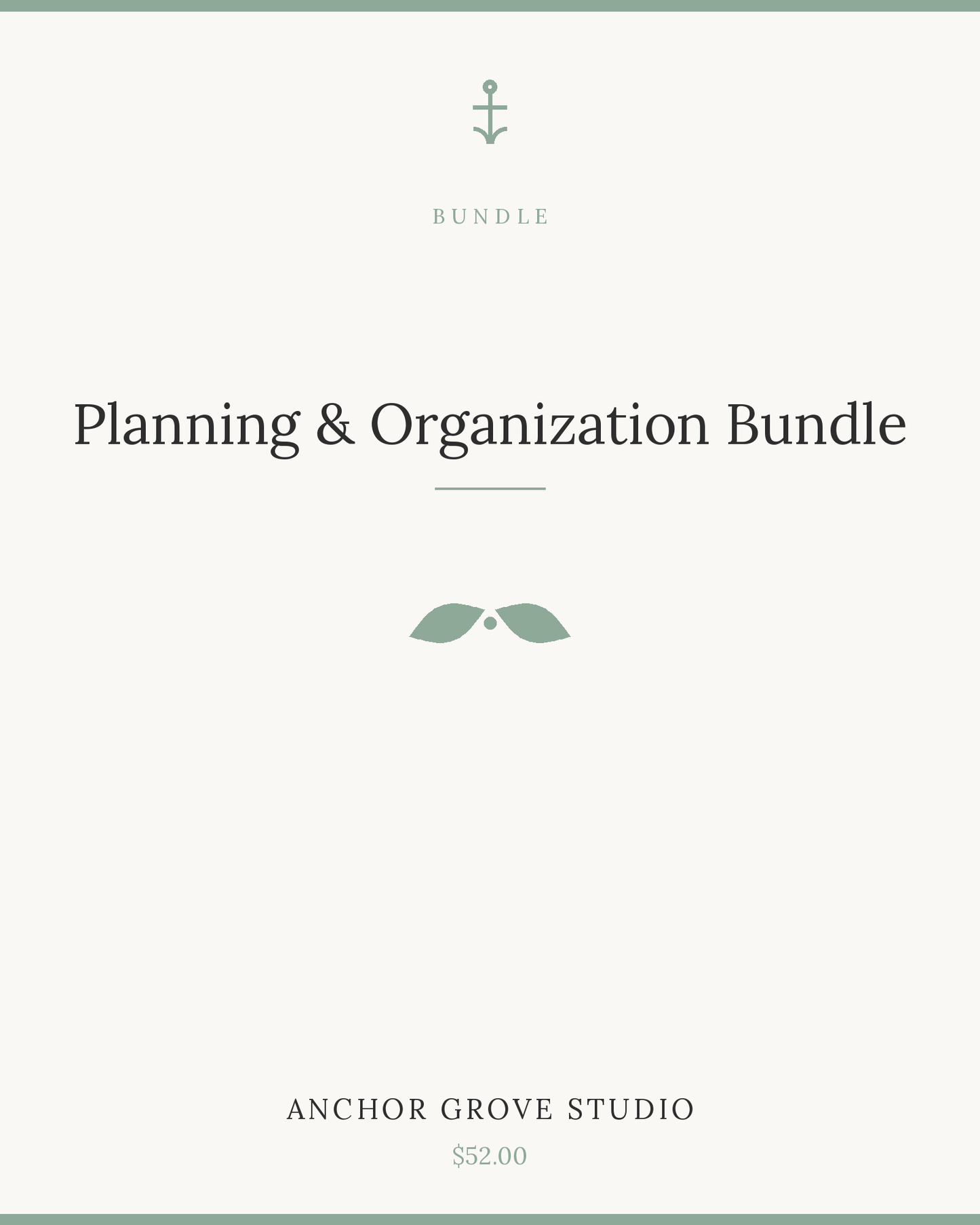 Planning & Organization Bundle
