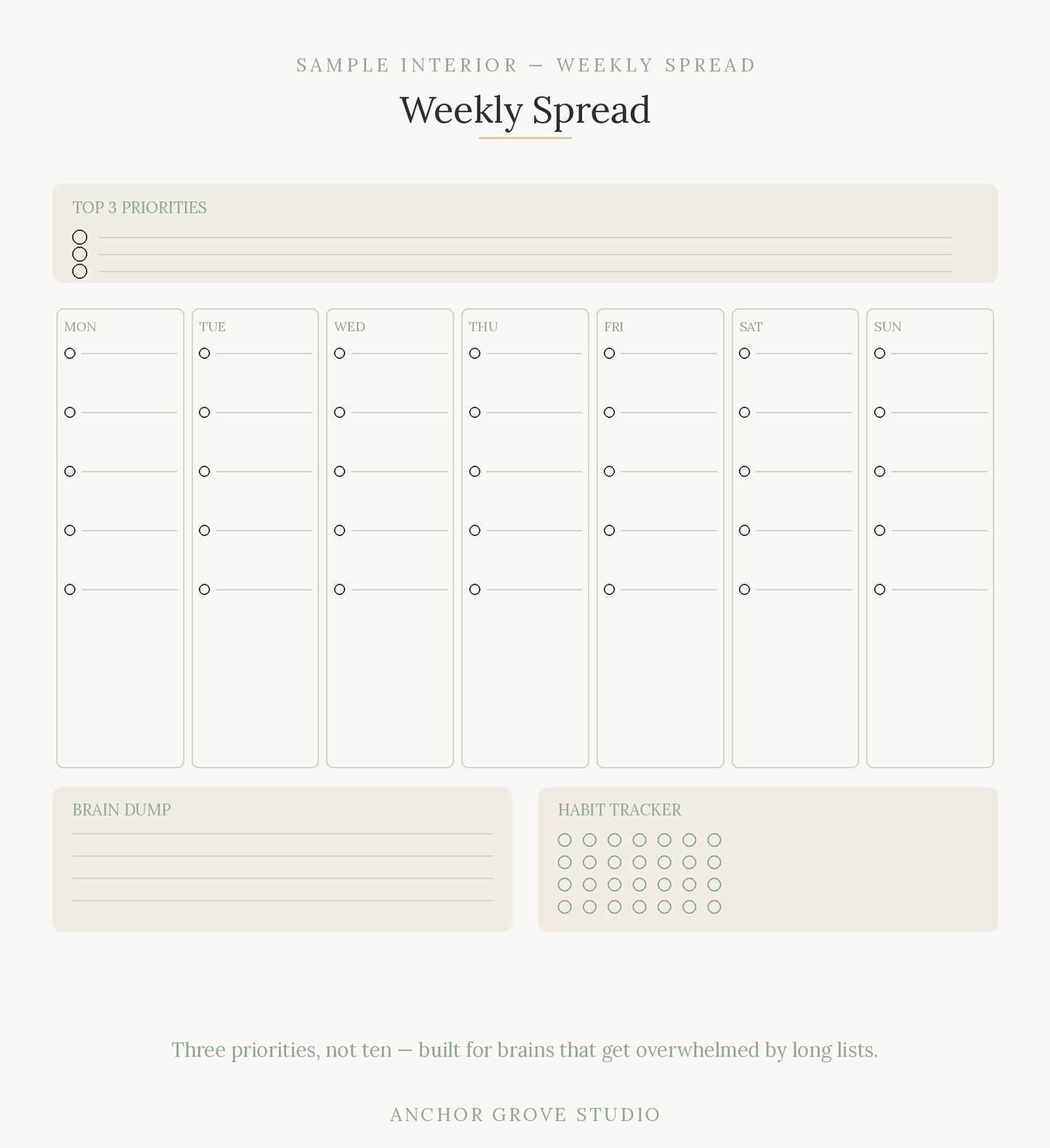 Printable ADHD Planner